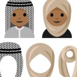 La propuesta de emoji con turbante y con velo
