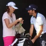Janet Squire, con Alejandro Cañizares