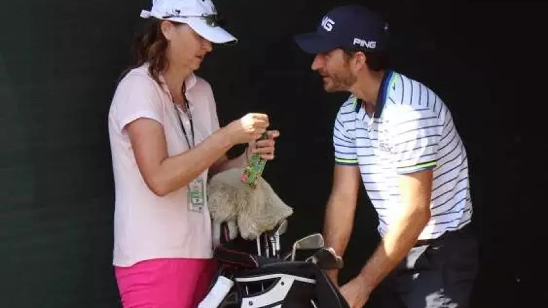 Janet Squire, con Alejandro Cañizares