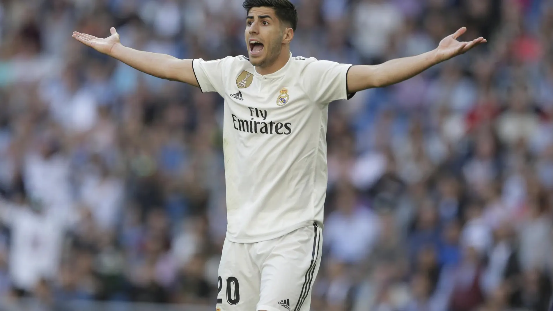 Asensio protesta su penalti