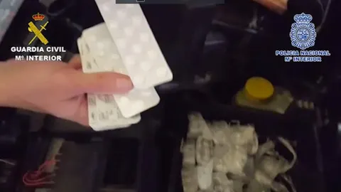 Los fármacos iban ocultos en dobles fondos de un vehículo