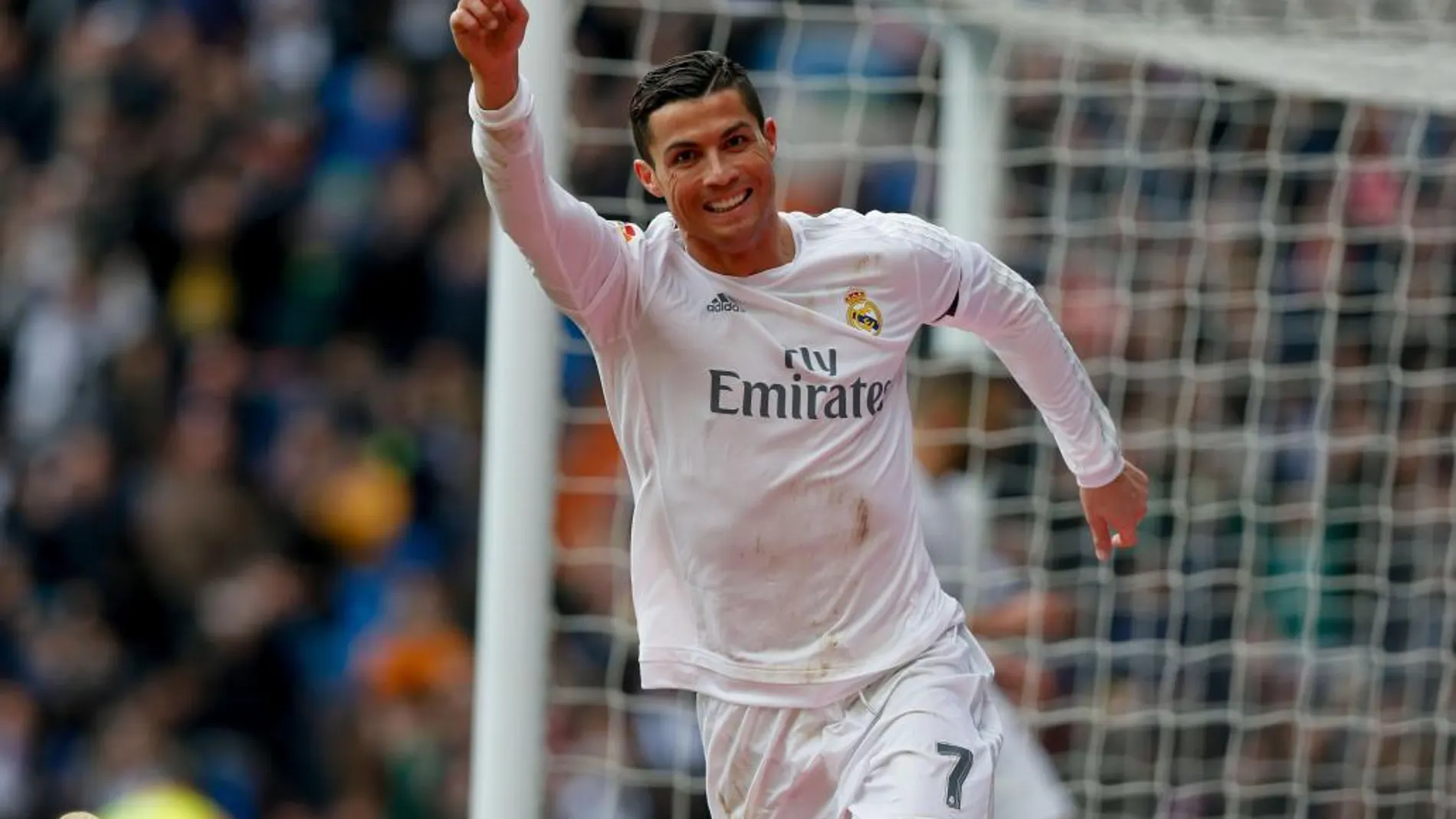 Cristiano Ronaldo celebra un gol marcado con el Real Madrid.