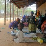 Mujeres y niños en el campo de refugiados de Dadaab