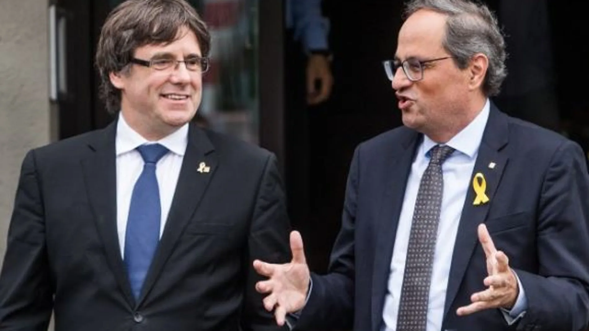Carles Puigdemont y Quim Torra, en una imagen de archivo / Efe