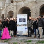 Imagen de la presentación de «Jaén, cultura del toro» en el Coliseo Romano de Arles (Francia)