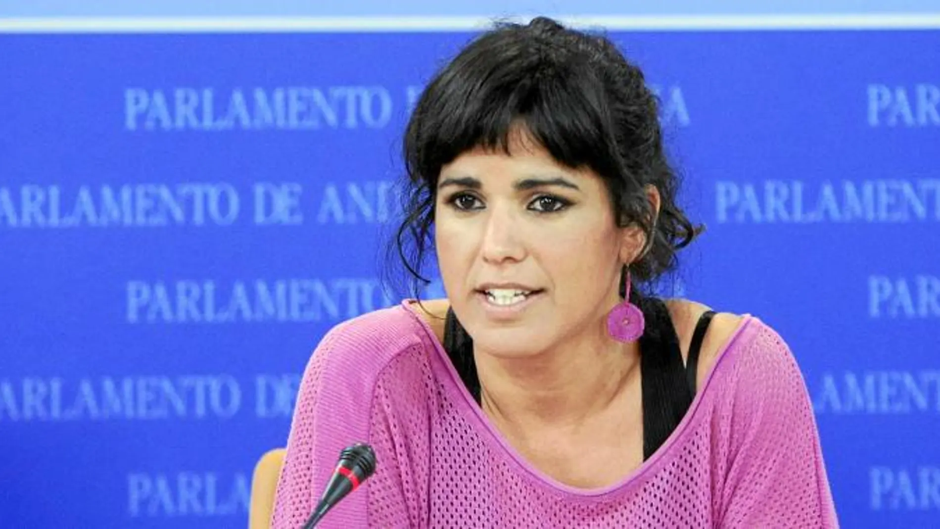 La secretaria general de Podemos en Andalucía, Teresa Rodríguez