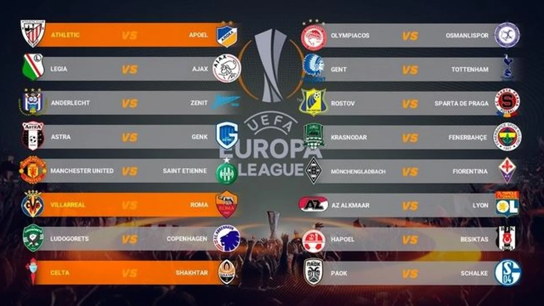 Emparejamientos Europa League