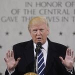 Trump, en su discurso en las intalaciones de la CIA