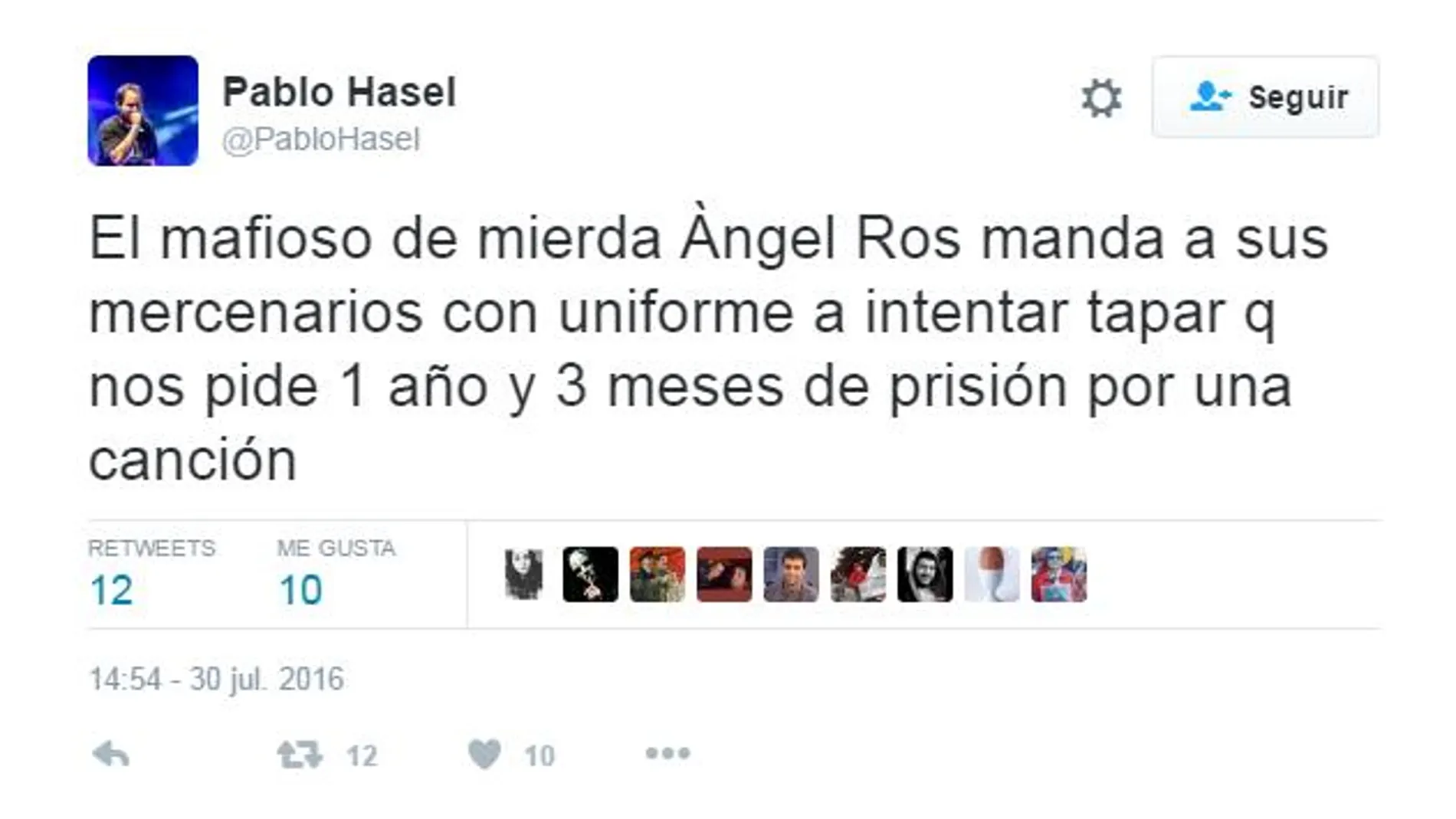 Nueva denuncia de la Fiscalía contra el rapero Pablo Hasel