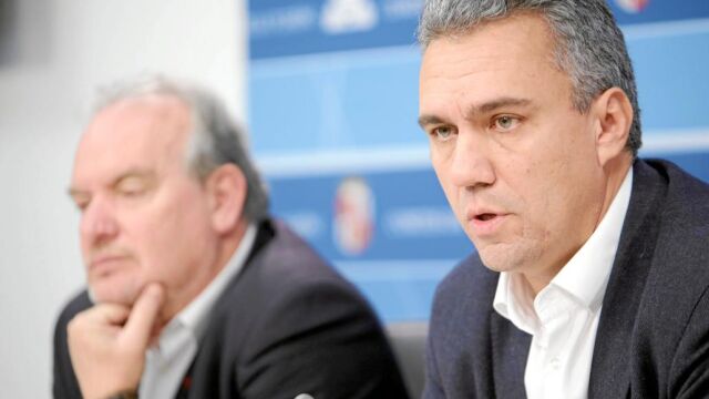 Los procuradores socialistas Javier Izquierdo y José Francisco Martín