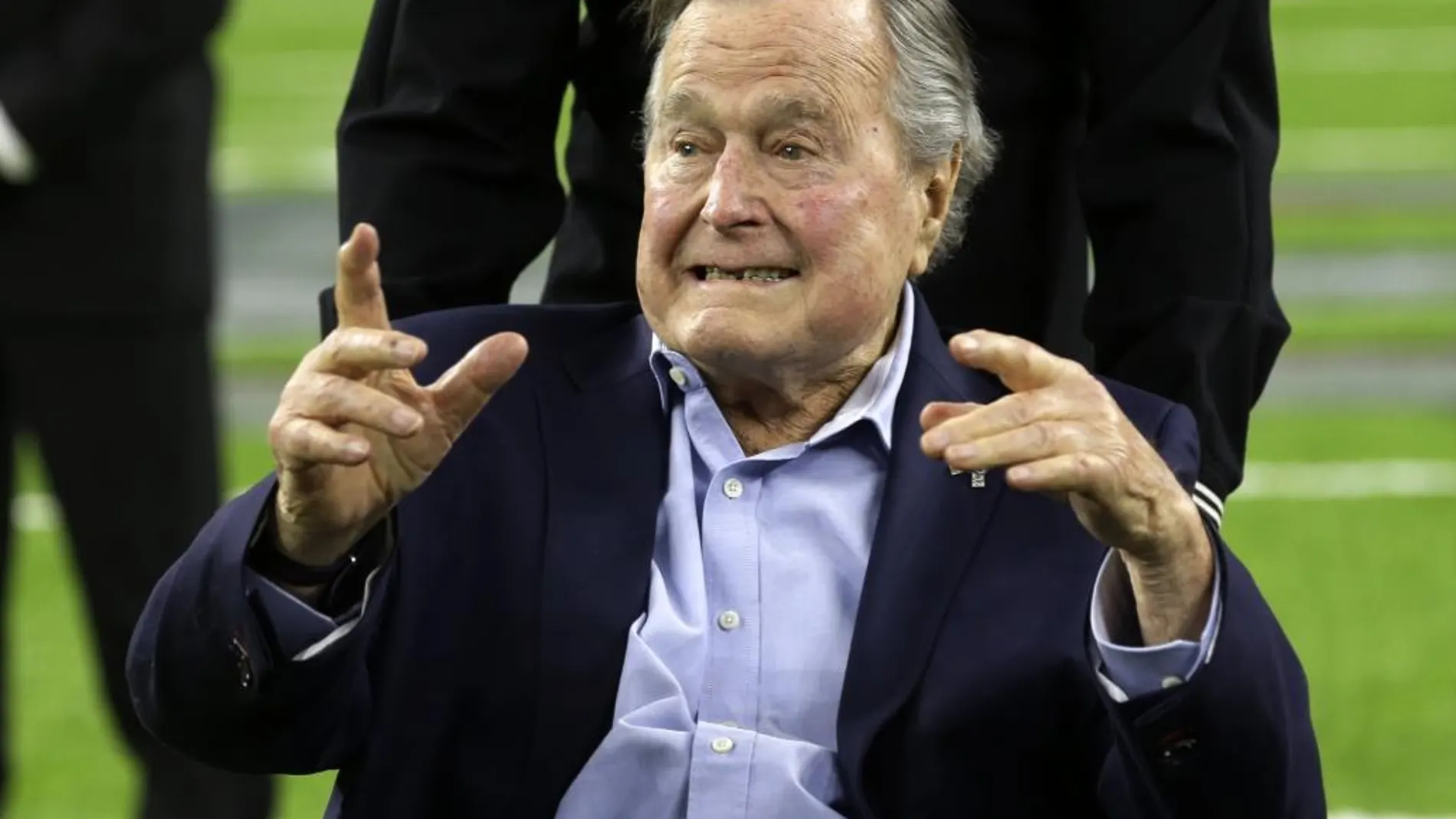 Imagen de George Bush en la Super Bowl celebrada el pasado 5 de febrero