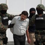 Joaquin "El Chapo"Guzman en el momento de su detención en 2014