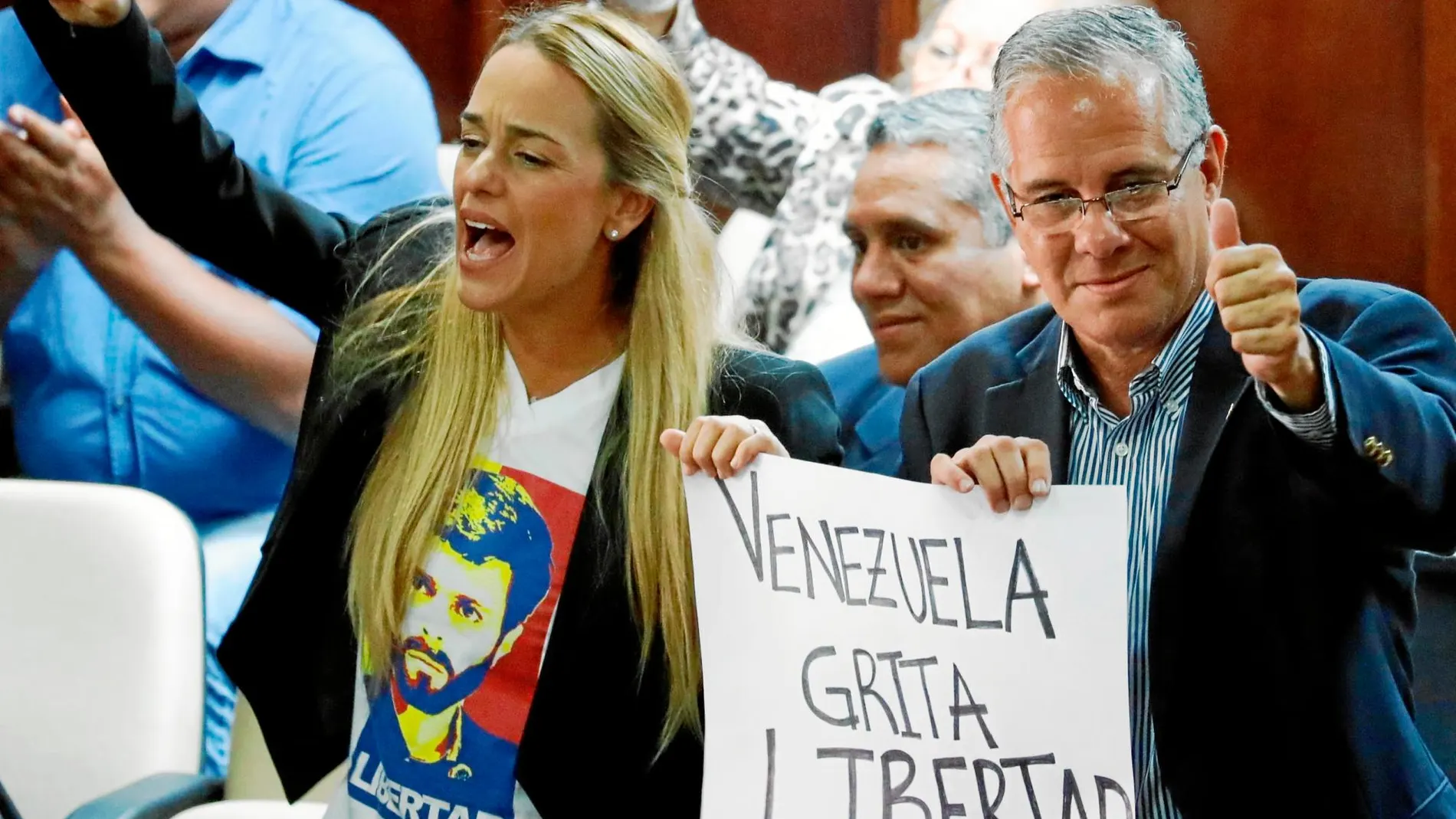 La activista y mujer del preso político Leopoldo López / Reuters
