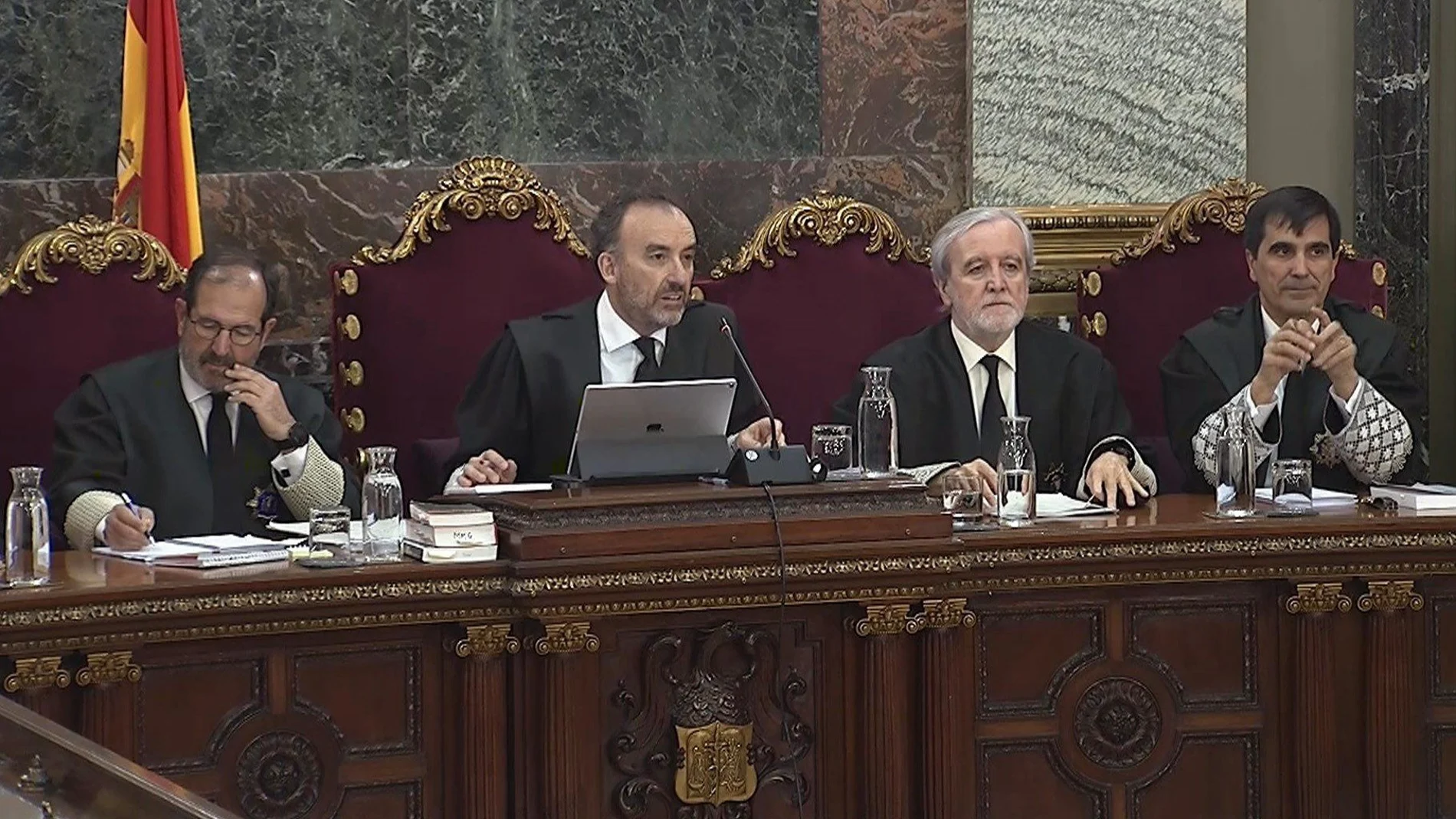 Imagen tomada de la señal de vídeo institucional del Tribunal Supremo, del presidente del tribunal