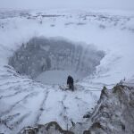 Un cráter descubierto en una remota zona de la península siberiana de Yamal
