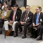 El ex presidente de Afinsa, Juan Antonio Cano, ayer, durante la primera sesión del juicio por la supuesta estafa