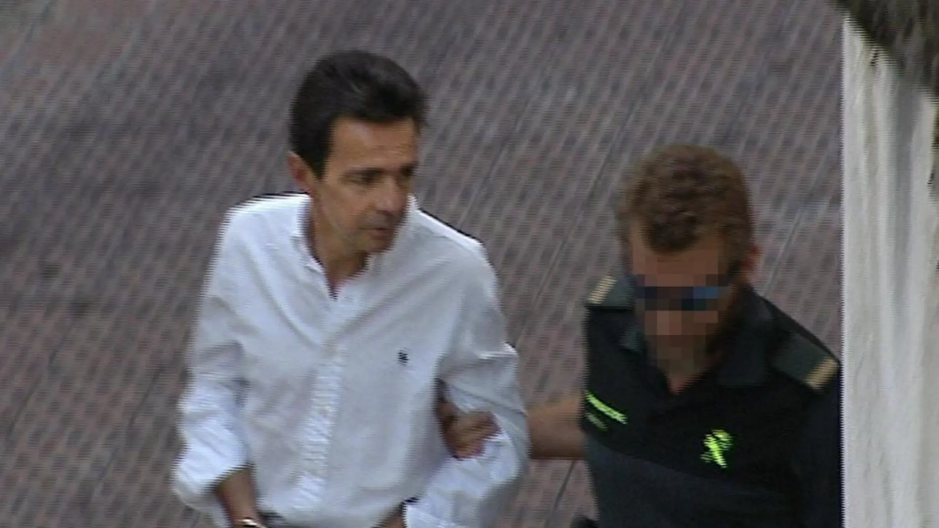Alberto Portuondo a su llegada detenido a los Juzgados de Plaza de Castilla en Madrid