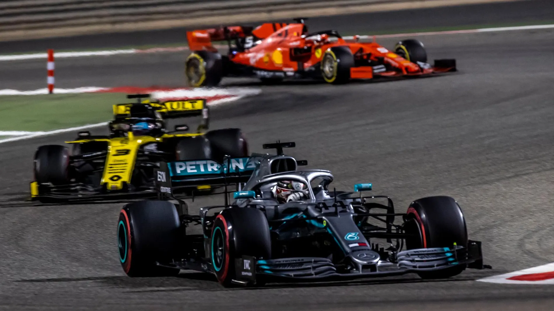Lewis Hamilton hoy en el Gran Premio de Fórmula 1 de Barein