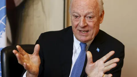 El enviado especial de la ONU para Siria, Staffan de Mistura