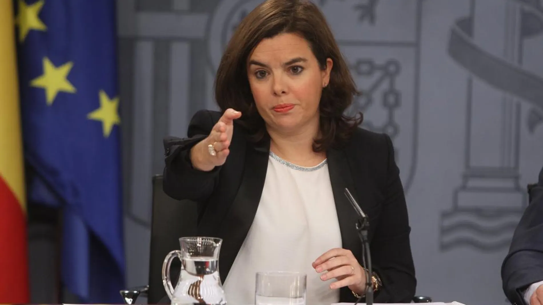 La vicepresidenta del Gobierno, Soraya Sáenz de Santamaría