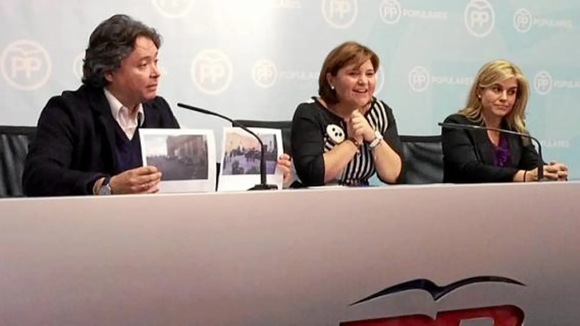 Luis Santamaría, Isabel Bonig y Eva Ortiz comparecieron tras la reunión del Comité de Dirección del PPCV