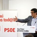 López ha mantenido en la sede del PSPV-PSOE en Valencia un acto con 250 militantes