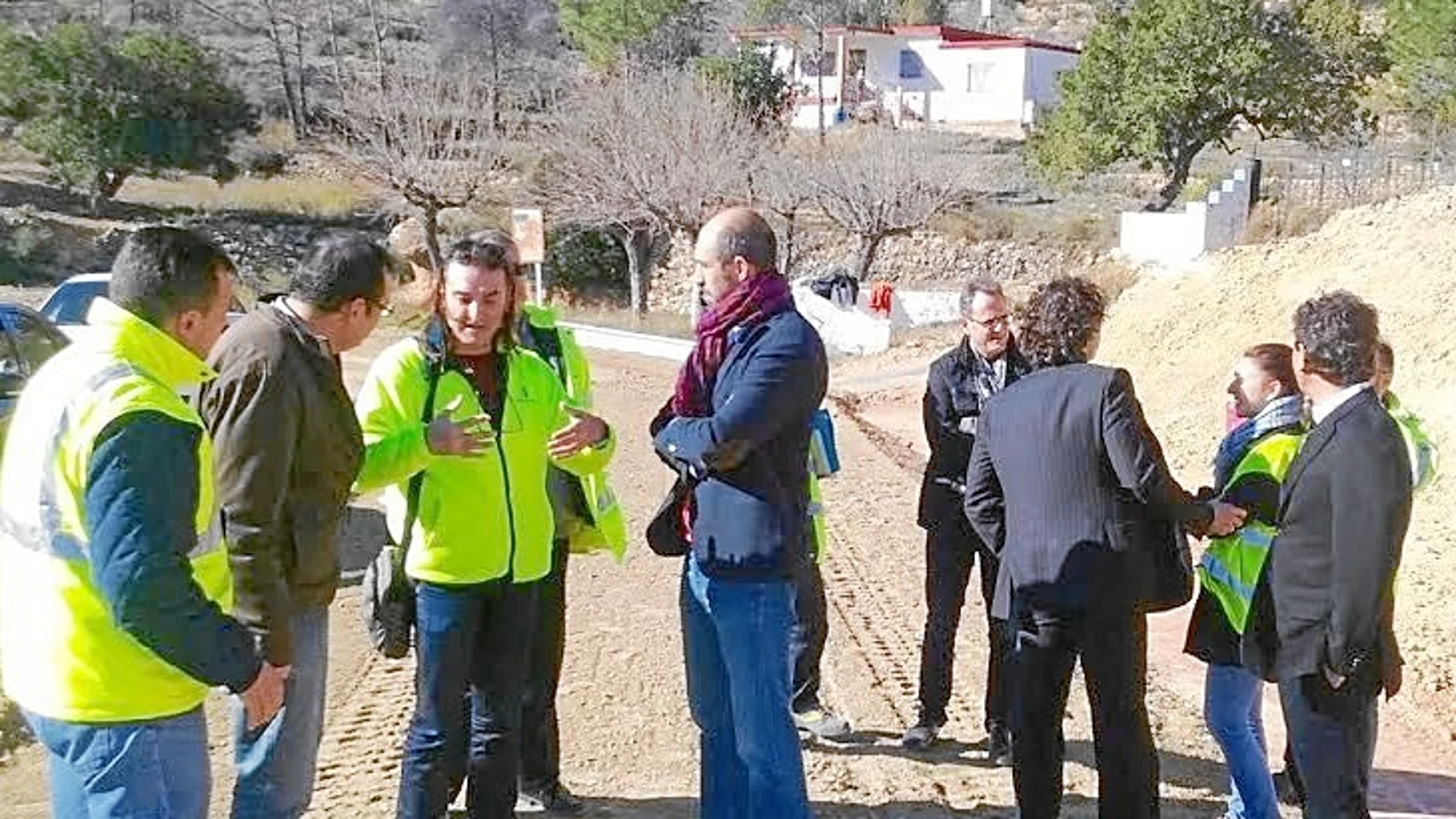 El diputado Pablo Seguí visitó las obras de la carretera