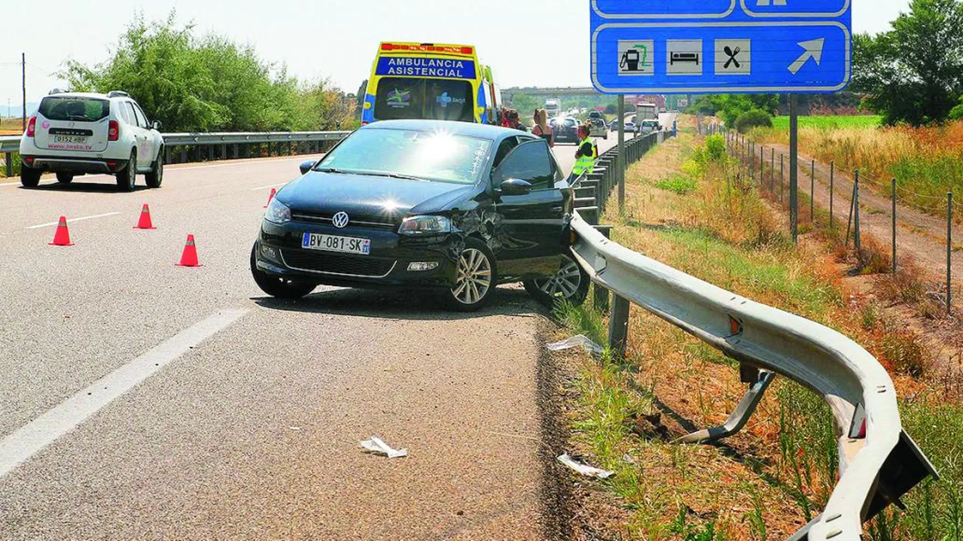 El número de accidentes leves en las carreteras de la Comunidad se ha incrementado en los últimos años.