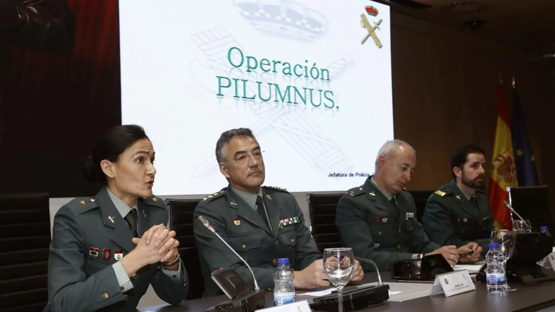 Los responsables de la operación "Pilumnus"explican los detalles de su actuación