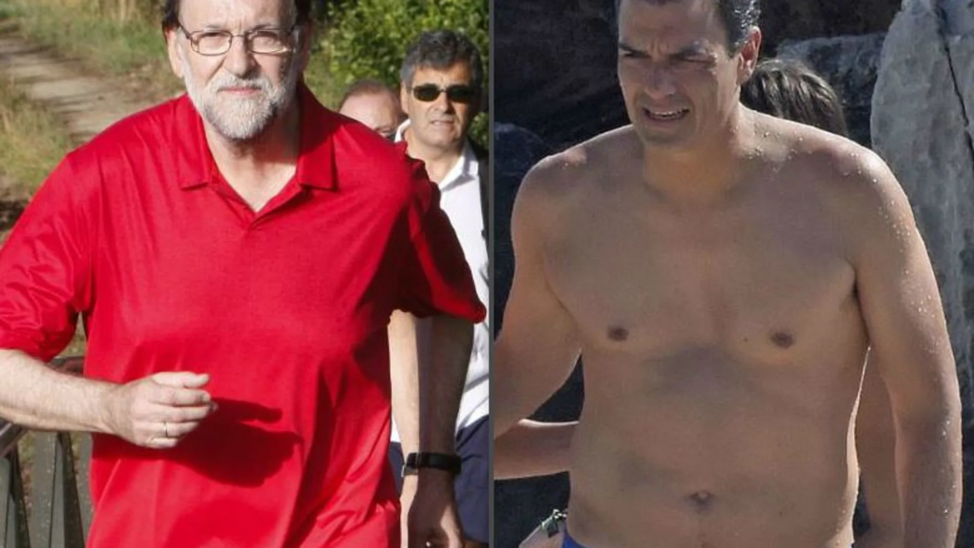 Rajoy y Sánchez en sus vacaciones