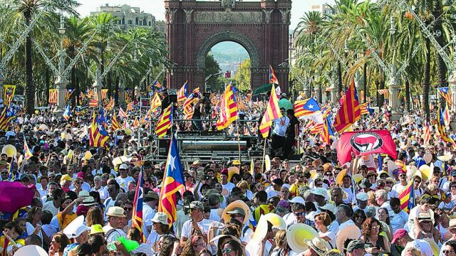 Manifestación de la Diada