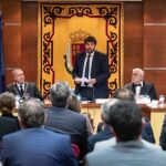 El presidente regional, Fernando López Miras asistió ayer a la sesión de aprobación de la memoria de actividades del Consejo Jurídico de la Región