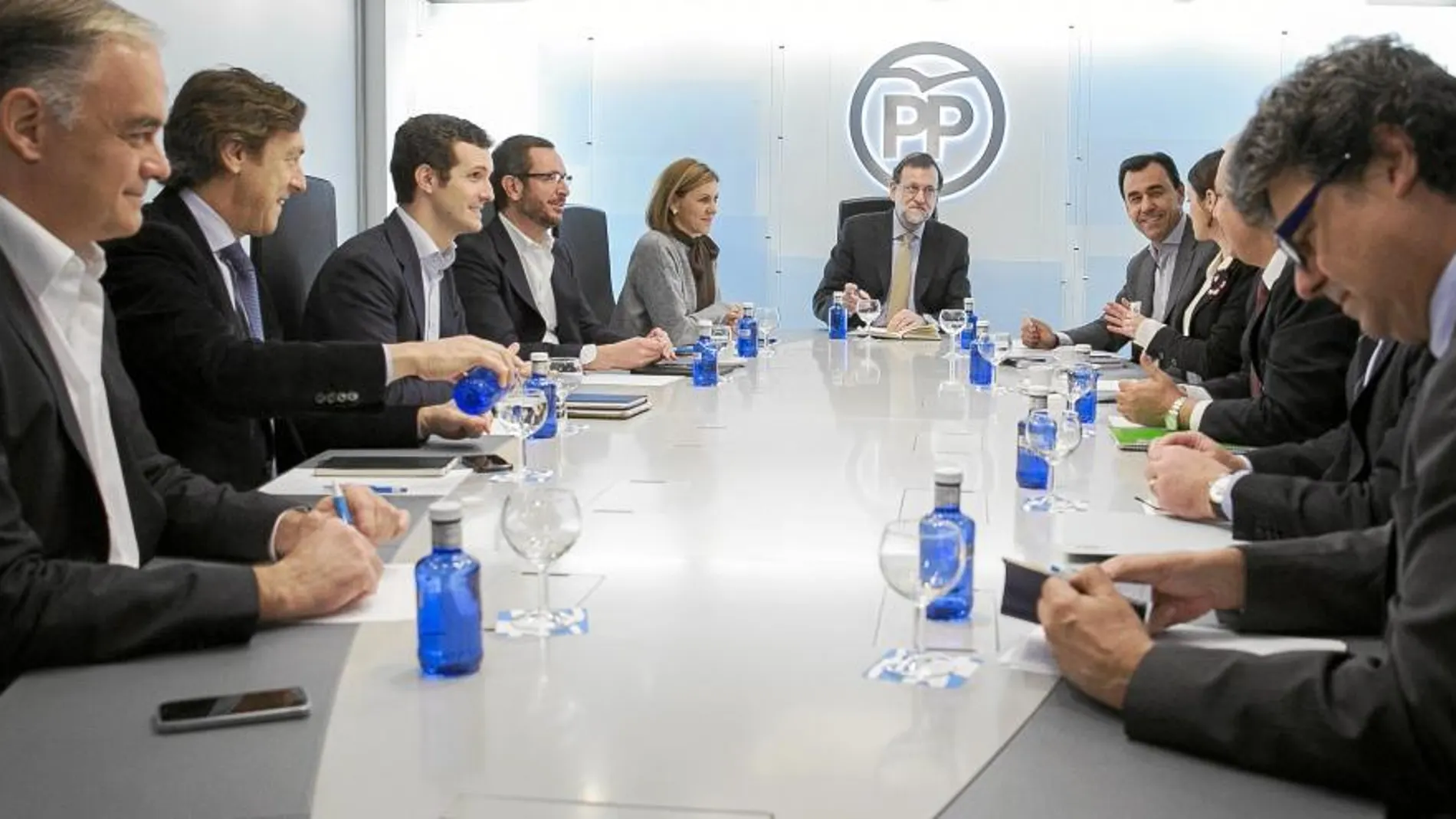 Mariano Rajoy presidió ayer el comité de Dirección del PP