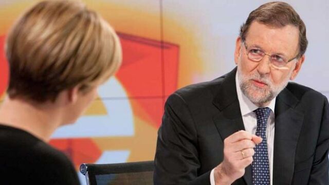 El presidente del Gobierno durante la entrevista