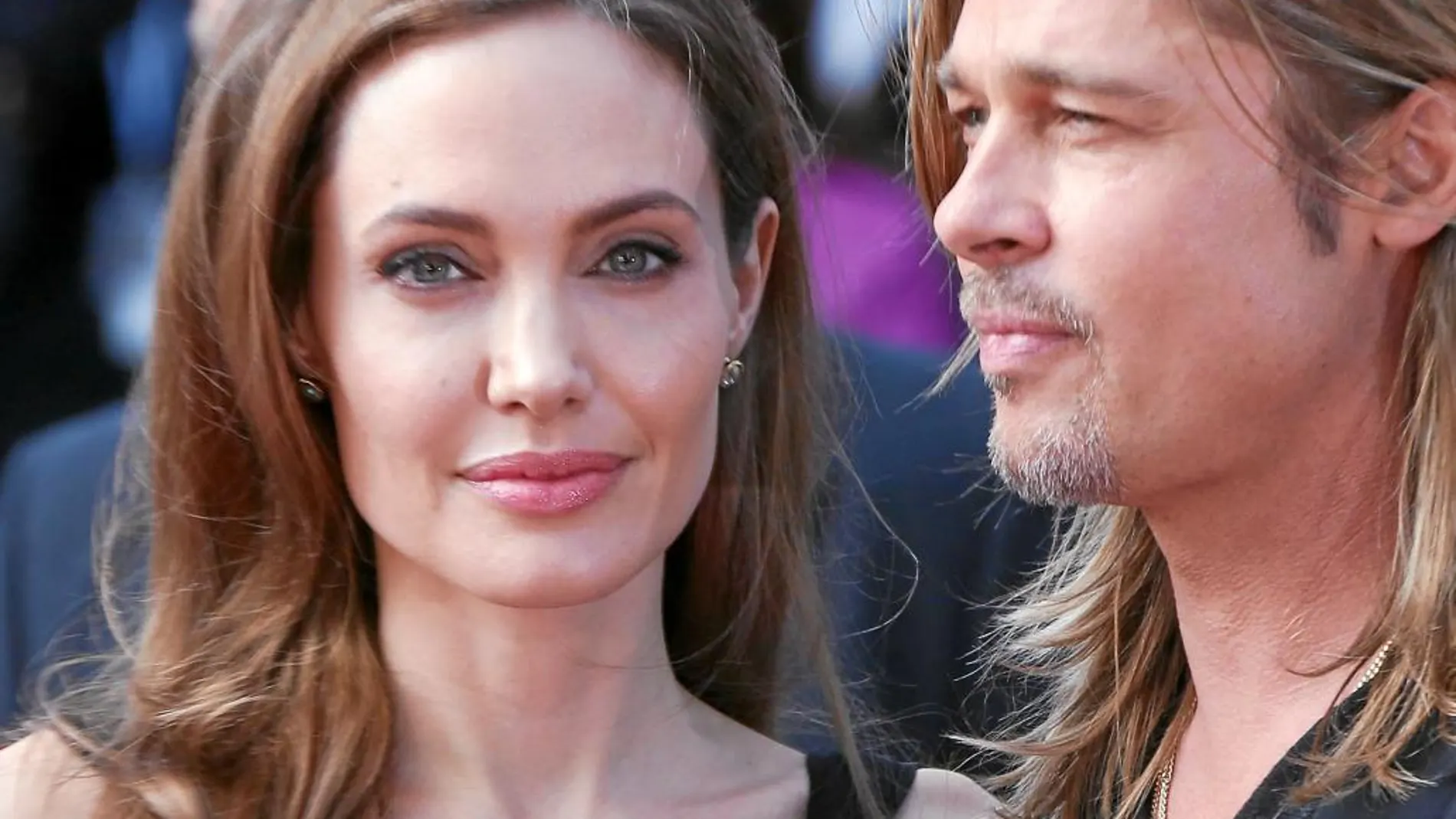 Angelina Jolie junto a Brad Pitt, a quien pidió el divorcio el 19 de septiembre