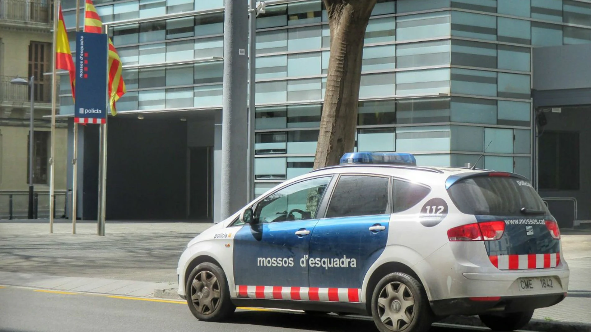 Imagen de la comisaría de Les Corts, en Barcelona