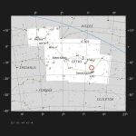 Mapa facilitado por el ESO, que muestra la ubicación del exoplaneta LHS 1140b
