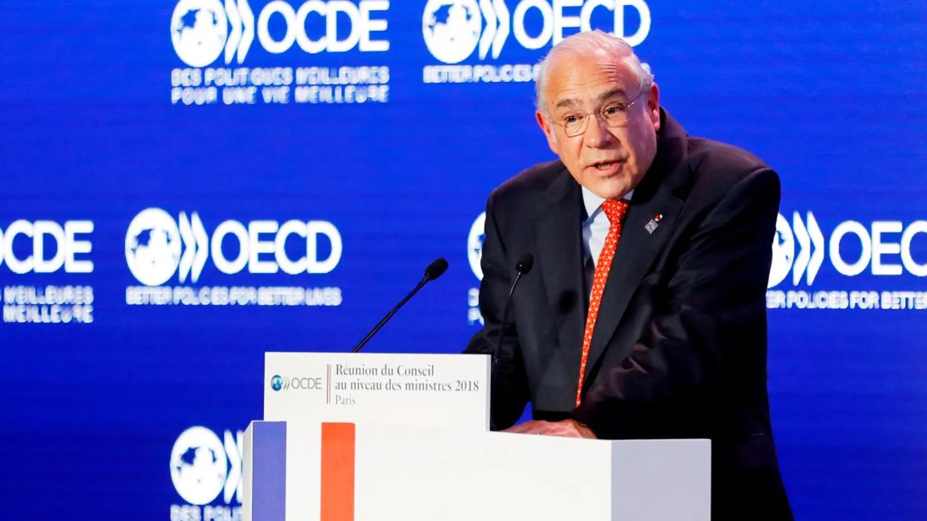 El secretario general de la Organización para la Cooperación y el Desarrollo Económico (OCDE), Ángel Gurría,/Efe