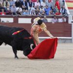 Natural de Filiberto, en la novillada de la pasada Feria de Otoño en Las Ventas