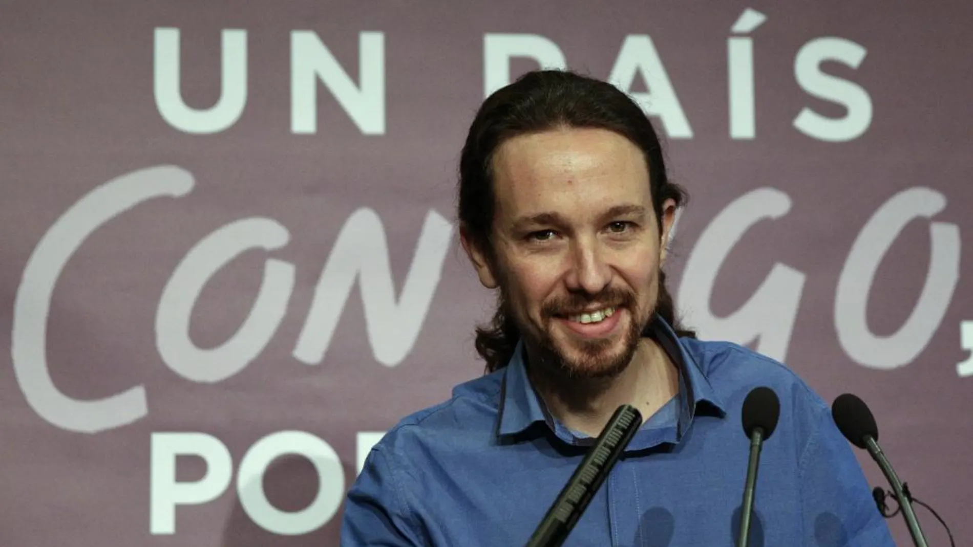 El secretario general de Podemos, Pablo Iglesias