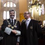 El nuevo presidente del Tribunal Superior de Justicia de Cataluña, Jesús María Barrientos ha tomado hou posesión