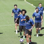 El Madrid se entrenó ayer en Valdebebas con el objetivo de ganar hoy en Málaga