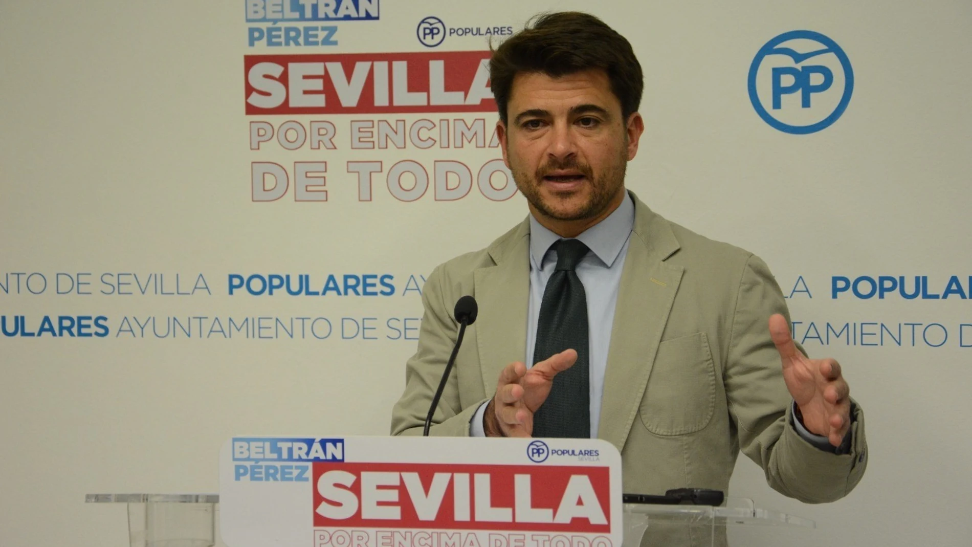 Beltrán Pérez es el portavoz y canditato a la Alcaldía por el Partido Popular
