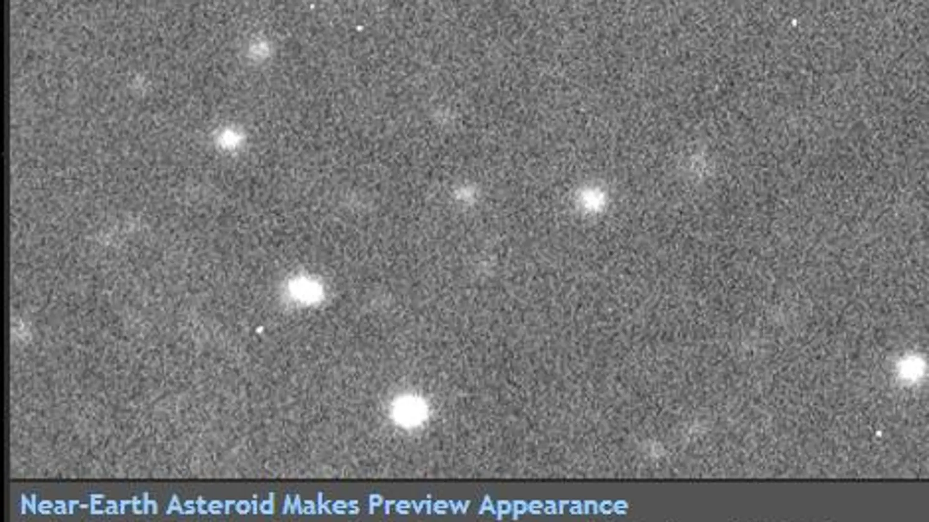 Primera imagen del asteroide colgada en la web de la NASA