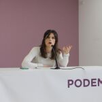 La diputada de Podemos en la Asamblea de Madrid y presidenta de la Comisión de la Mujer, Clara Serra