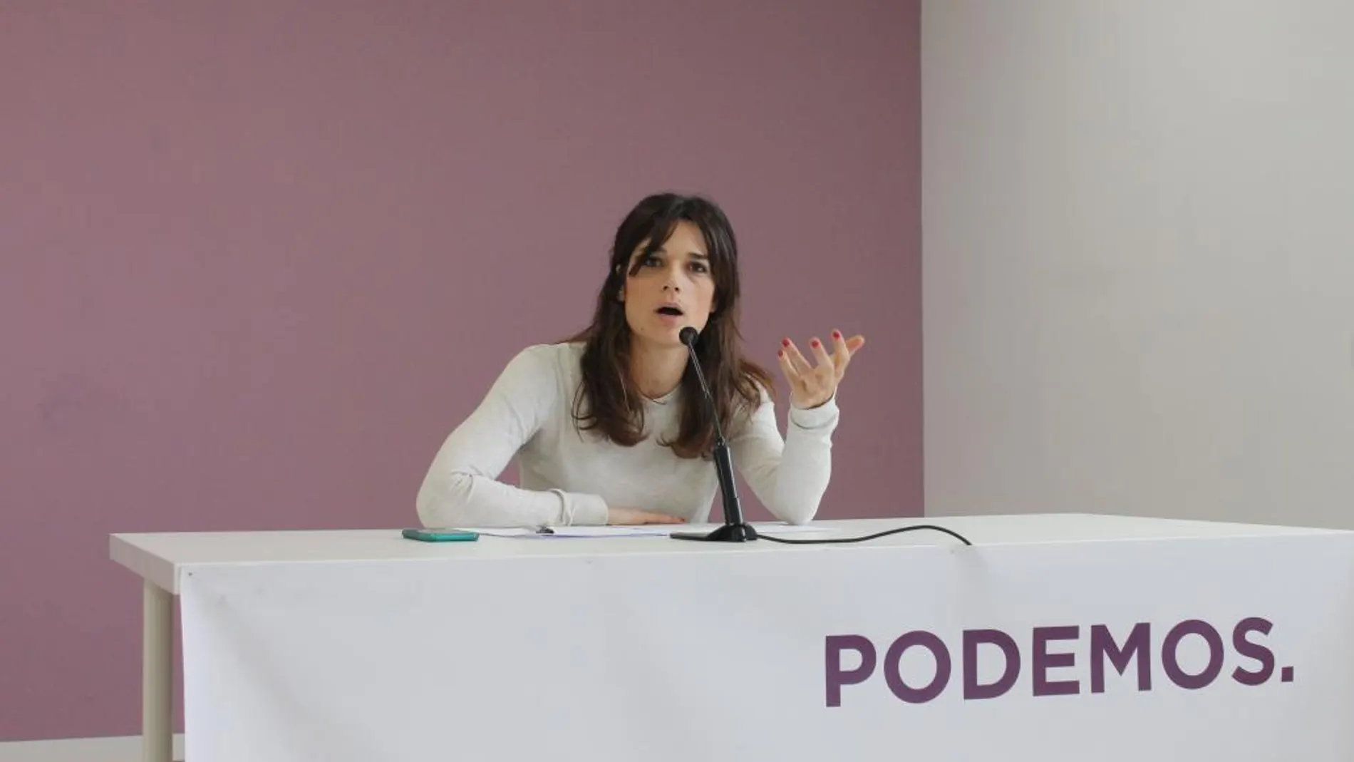 La diputada de Podemos en la Asamblea de Madrid y presidenta de la Comisión de la Mujer, Clara Serra