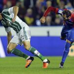 0-1 El Betis se alía con los palos para llevarse el triunfo