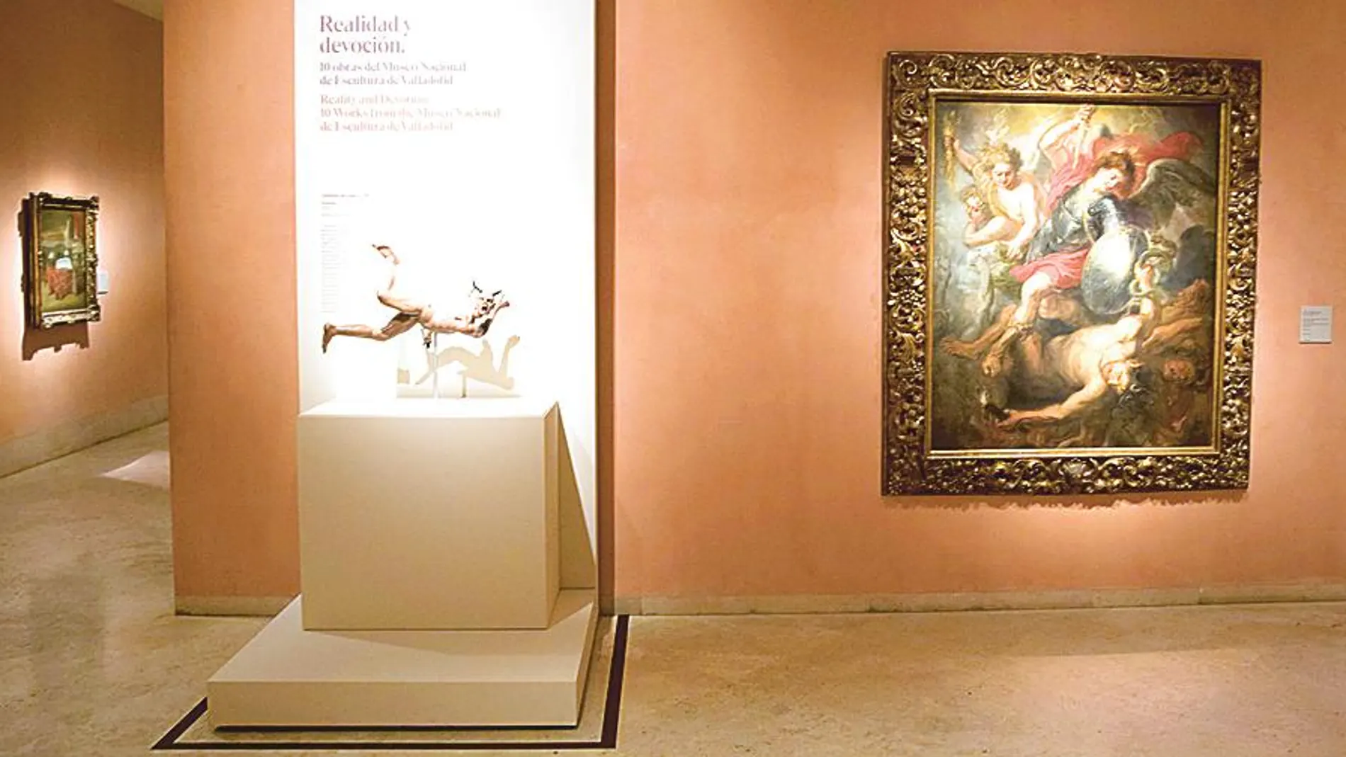 Las diez esculturas llegadas desde el Museo de Valladolid dialogan con otras tantas obras de los fondos del Thyssen-Bornemisza