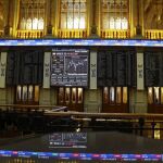 Paneles de la Bolsa de Madrid