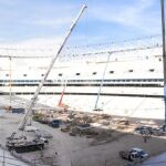 Las obras continúan en el Wanda Metropolitano para poder inaugurar el estadio en septiembre